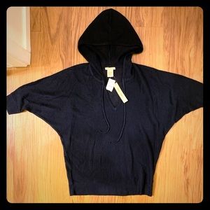 NWT Sweet Romeo Short Sleeve Navy Hoodie Size S